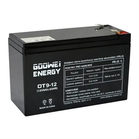GOOWEI ENERGY Pb záložní akumulátor VRLA AGM 12V/9Ah 