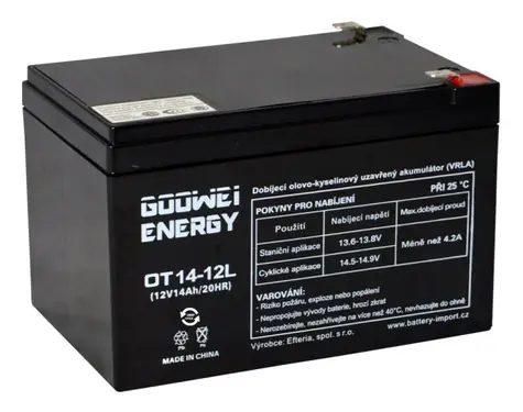 GOOWEI ENERGY Pb záložní akumulátor VRLA GEL 12V/14Ah