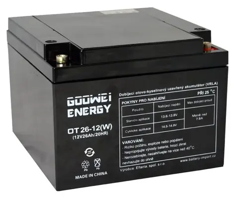 GOOWEI ENERGY Pb záložní akumulátor VRLA GEL 12V/26Ah