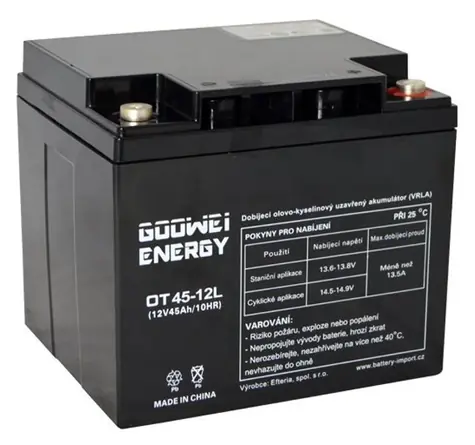 GOOWEI ENERGY Pb záložní akumulátor VRLA GEL 12V/45Ah