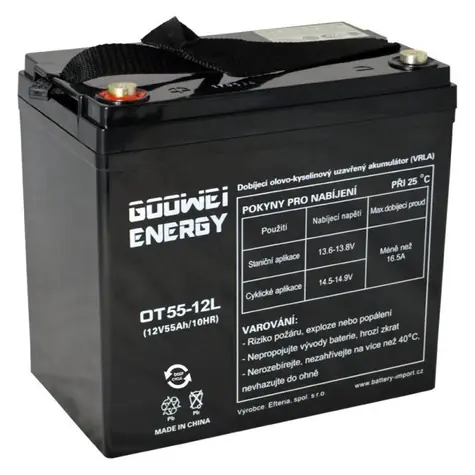 GOOWEI ENERGY Pb záložní akumulátor VRLA GEL 12V/55Ah