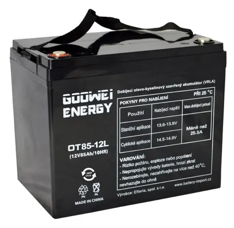 GOOWEI ENERGY Pb záložní akumulátor VRLA GEL 12V/85Ah 