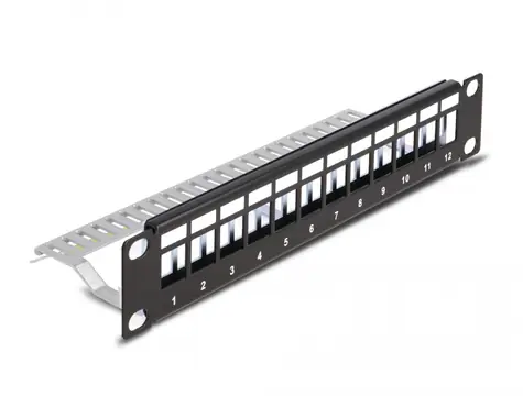 DeLock 1U Spojovací panel pro Keystone 10
