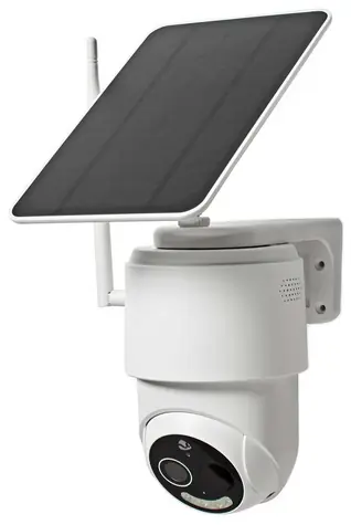 Nedis WIFICBO50WT / Venkovní IP kamera / solární / 1920 x 1080 / Wi-Fi / microSD / IP65 / Android & iOS