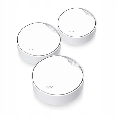 TP-Link Deco X50-PoE (3-pack) bílá / WiFi systém MESH AX3000 / Dual-Band / 574+2402 Mbps 