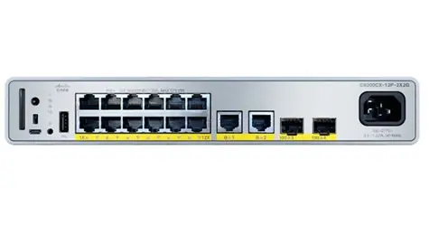 Cisco C9200CX-12P-2X2G-E / Switch / 12 portů PoE+ / 2x 10G SFP+