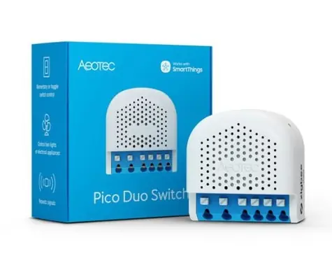 Aeotec Pico Swich Duo bílá / Chytrý spínač / ZigBee 3.0