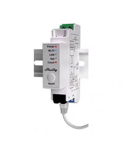 Shelly Pro EM - 50 - měření spotřeby se 2 svorkami 50A / výstup 1x2A / (LAN & WiFi & Bluetooth)