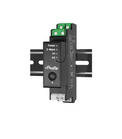 Shelly Qubino Wave Pro 2PM - spínací modul s měřením spotřeby 2x 16A (Z-Wave)