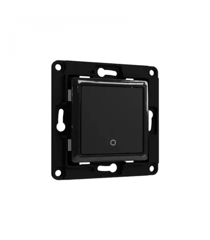 Shelly Wall Switch 1 - nástěnný vypínač černá / bez rámečku