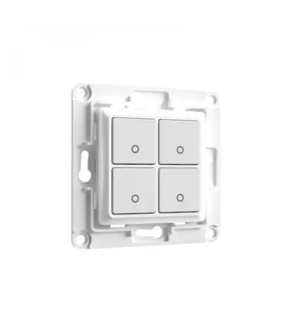 Shelly Wall Switch 4 - nástěnný vypínač bílá / bez rámečku