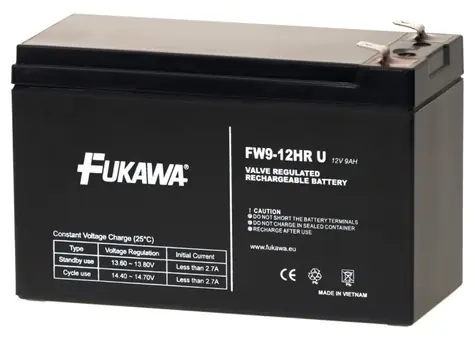FUKAWA FW 9-12 HRU / (Powerware /12V / 9Ah / Faston F2-6.3mm