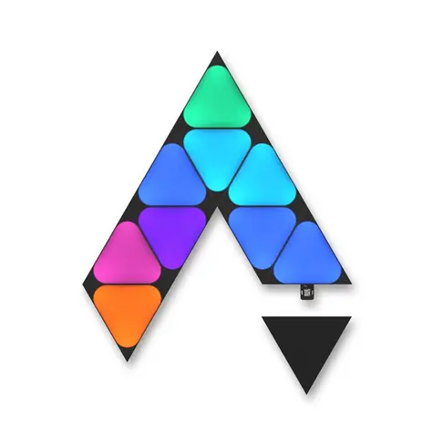Nanoleaf Mini Shapes Black Triangles rozšiřující sada 10 dílná