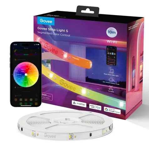 Govee WiFi RGBICW Smart PRO LED pásek 10m MATTER - extra odolný / LED pásek / 36W / IP67 / BT / WiFi / RGBIC 