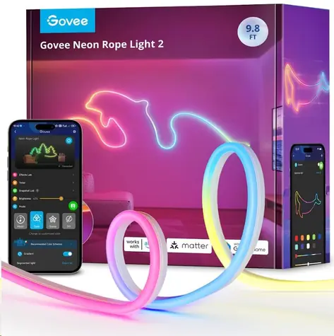 Govee H61D3 Neon 2 LED 3m / LED pásek / 36W / 612lm / BT / WiFi / RGBIC