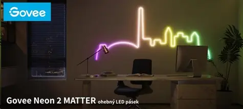 Govee H6641 Neon LED 5m / LED pásek / 48W / BT / WiFi / RGBIC 