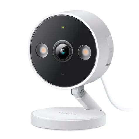 TP-Link Tapo C120 bílá / Vnitřní/venkovní IP kamera / 2560 × 1440 / obousměrný zvuk / detekce pohybu / WiFi / microSD