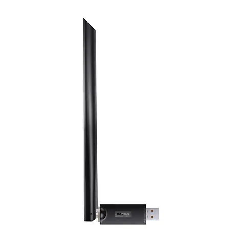 Baseus FastJoy USB-A Wi-Fi adaptér s anténou 300Mbps černá / 2.4GHz