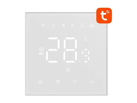 Avatto WT410-16A-W bílá / Chytrý termostat pro elektrické topení / 16A / WiFi 