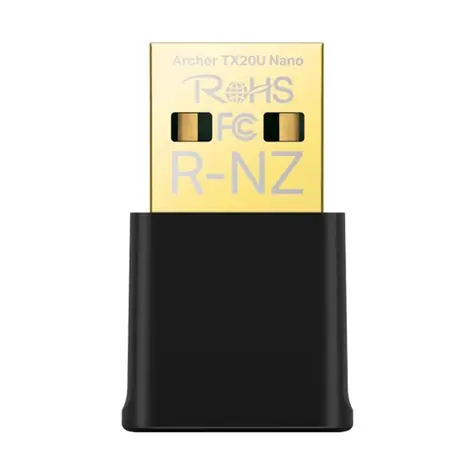 TP-Link Archer TX20U Nano / USB Adaptér / 802.11ax / 2.4GHz 574Mbps + 5GHz 1201Mbps / USB 2.0