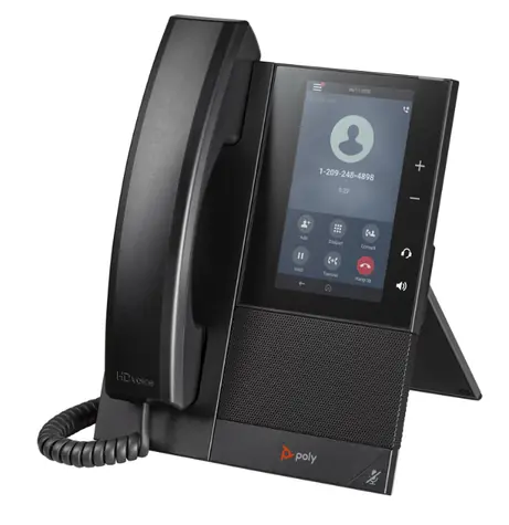 Poly CCX 505 černá / IP telefon / 24 linek / 5