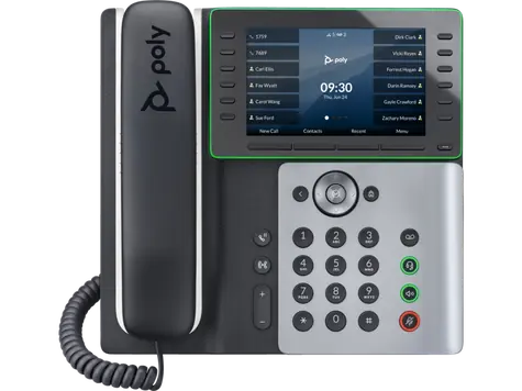 Poly Edge E550 černá / IP Telefon / 48 linek / 5