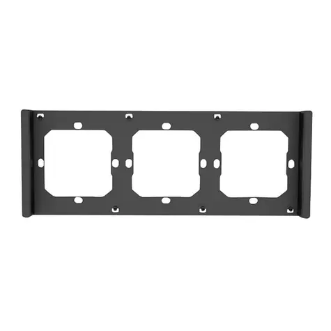 Sonoff M5-3C-80-F Rámeček pro přepínač M5 80 trojitý 3násobný šedo-černá