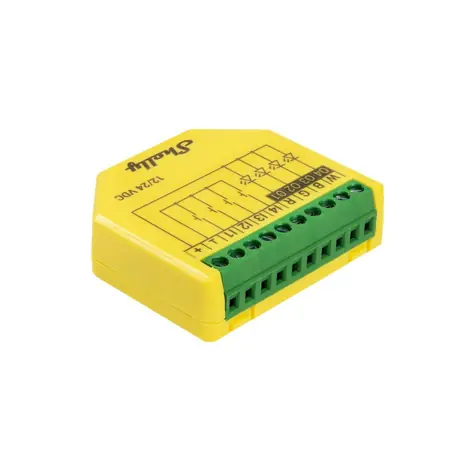 Shelly Plus RGBW PM - modul řízení LED pásků 12/24V (WiFi)