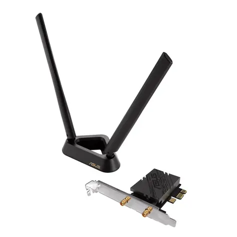 ASUS WiFi Adaptér PCIe PCE-BE92BT / Wi-Fi 7 / Bluetooth 5.4 / 2.4 GHz + 5.0 GHz + 6.0 GHz