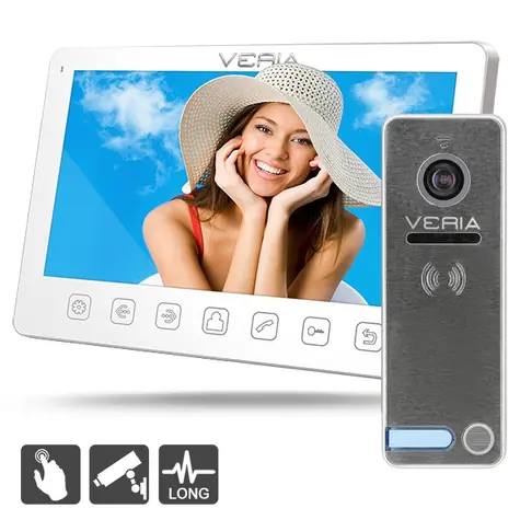  VERIA 7070B SET Videotelefon bílá + vstupní stanice VERIA 230