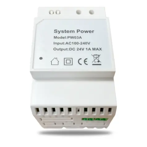 VERIA PW03A Sběrnicový napájecí zdroj na DIN lištu pro systémy VERIA