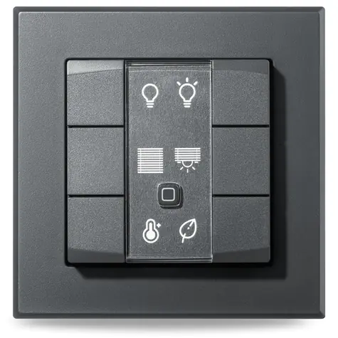 Homematic IP HmIP-WRC6-A Nástěnný dálkový ovladač - 6 tlačítek antracit