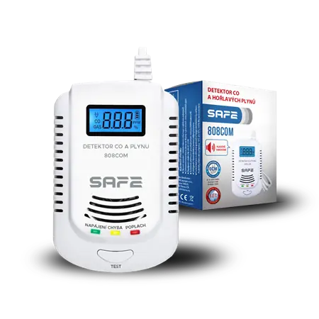 SAFE 808COM Kombinovaný detektor CO hořlavých a výbušných plynů 