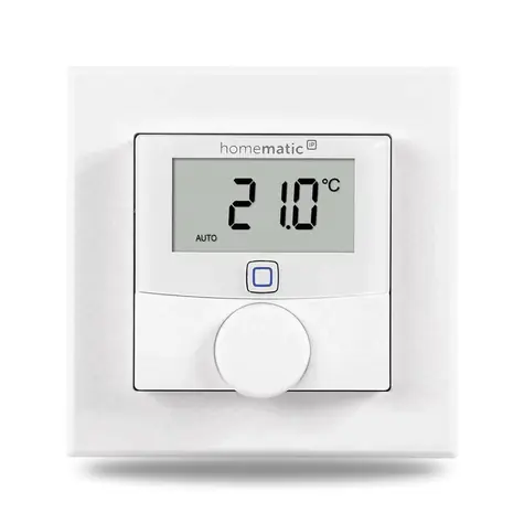 Homematic IP HmIP-BWTH Nástěnný termostat se senzorem vlhkosti a spínaným výstupem 230V – zápustná montáž