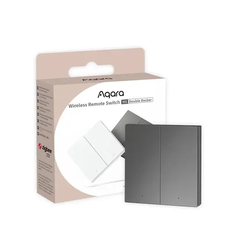 Aqara H1 WRS-R02-G) Dvojitý tlačítkový bateriový vypínač šedá / ZigBee