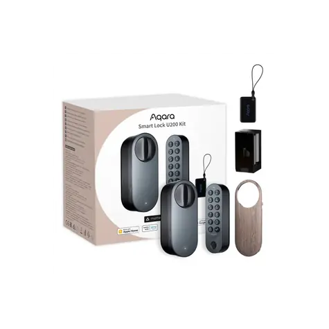 Aqara U200 kit Smart Home zámek dveří černá