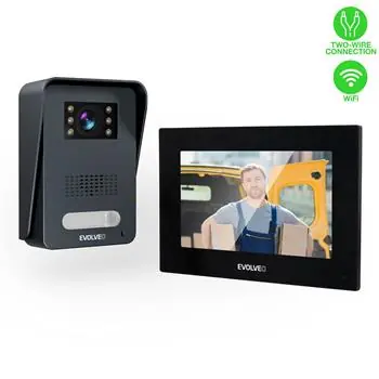 EVOLVEO DoorPhone AP1- 2 černá / Drátový videotelefon s aplikací