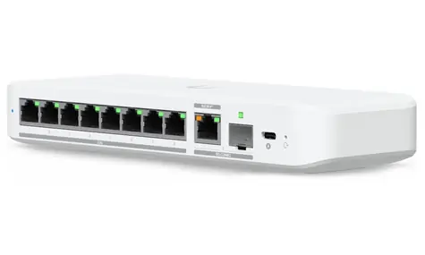 Ubiquiti UniFi Switch Flex Mini 2.5G 8 / 8× 2.5GbE LAN / 1× 10G combo