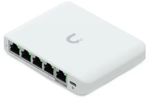 Ubiquiti UniFi Switch Flex Mini 2.5G 5 / 5× 2.5GbE LAN / 1× PoE 802.3af 
