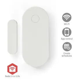 Nedis ZBSD10WT / Dveřní a okenní senzor / Zigbee 3.0 / SmartLife / Android & iOS 