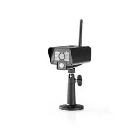 Nedis CSWL1C20CBK černá / Digitální bezdrátová kamera / 2.4 GHz / Vnitřní a Venkovní / Noční vidění / IP54