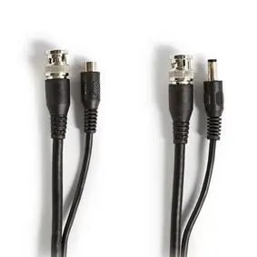 Nedis CCTV bezpečnostní kabel černá / BNC / DC / 50.0 m / Kulatý / PVC / Dárkový Box
