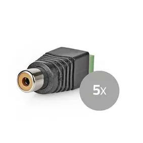 Nedis CCTV Security Connector černo-zelená / 2cestná svorkovnice / DIN Zásuvka / Zásuvka