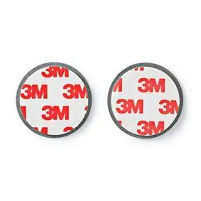 Nedis Lepicí páska pro montáž detektoru stříbrná / Průměr: 39.4 mm / Magnetické 