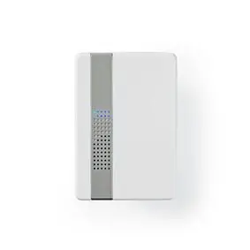 Nedis DOORB223CWT bílá / Bezdrátový zvonek / 220 - 240 V AC 50 Hz / 1x CR2032 / 80 dB / až 300 m / IP44 