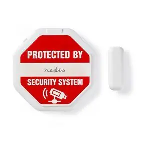 Nedis ALRMD20WT bílá / Alarm okna a dveří / Magnetic sensor / 2x CR2032 / 85 dB 