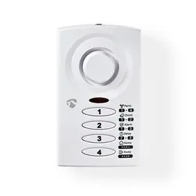 Nedis ALRMD30WT bílá / Alarm okna a dveří / Napájení z baterie / 3x AAA/LR03 / 85 dB 