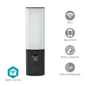 Nedis WIFICOL10CBK / Chytrá venkovní kamera / Wi-Fi / SmartLife / Full HD 1080p / IP65 / microSD