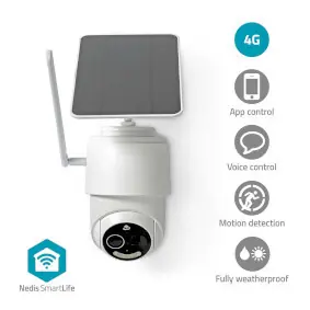 Nedis SIMCBO50WT / Chytrá venkovní kamera / 4G / SmartLife / Full HD 1080p / Náklon / IP65 / microSD 