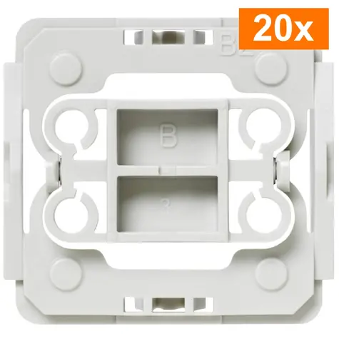 Homematic IP Adaptér Berker B2 (20ks) / pro rámečky a kryty Berker S1/Modul 2/B1/B3/B7/Q1